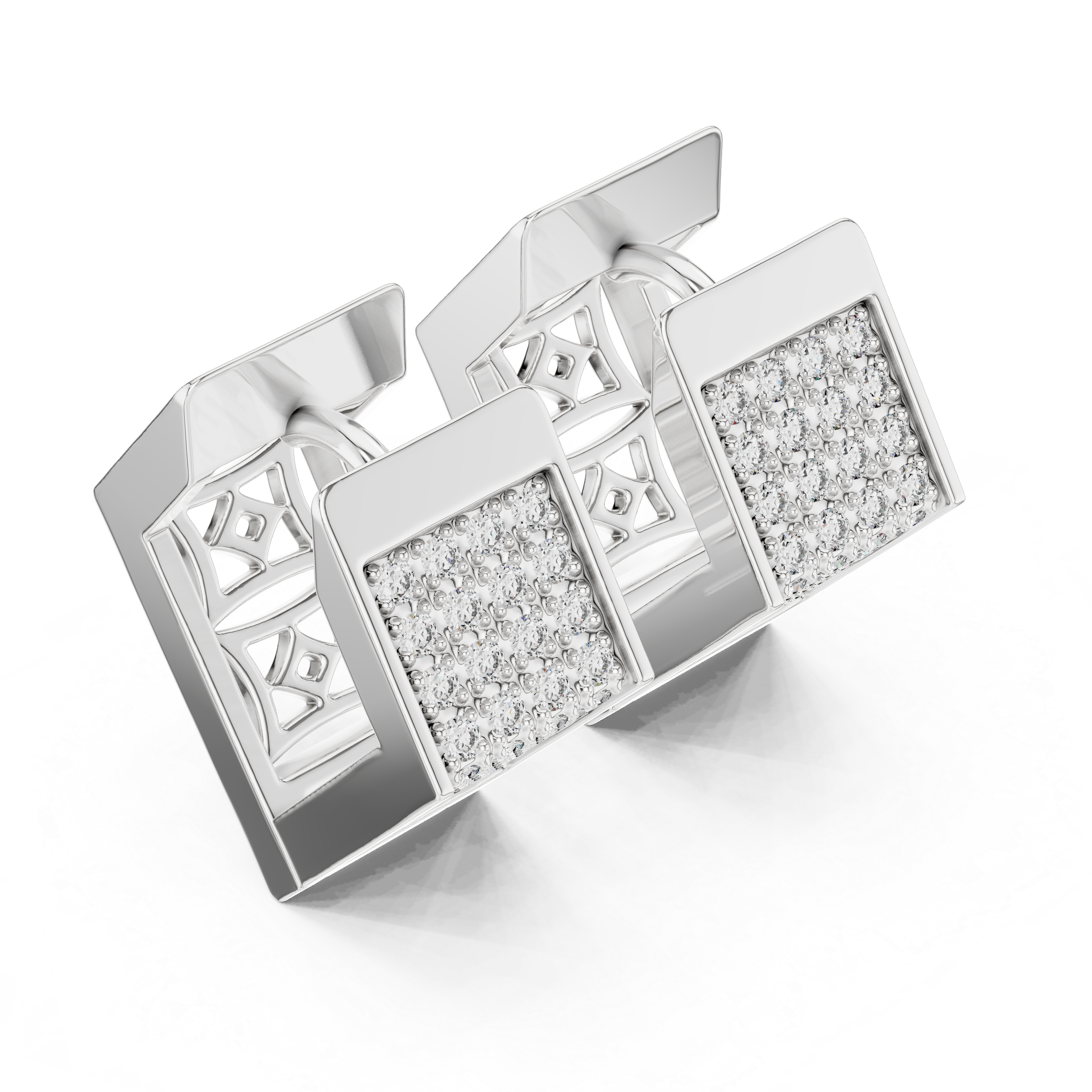 Prestige Pavé Diamond Earrings