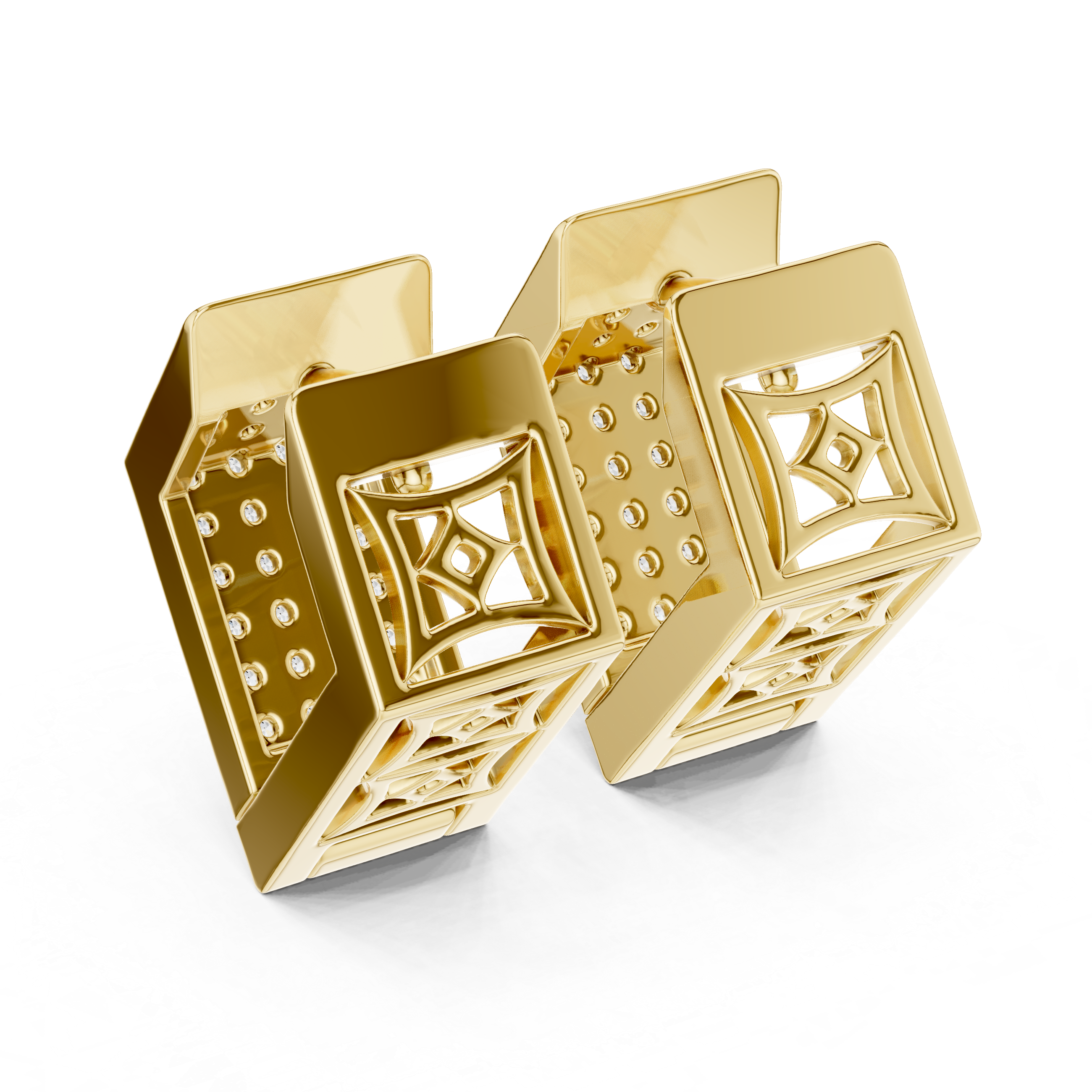 Prestige Pavé Diamond Earrings