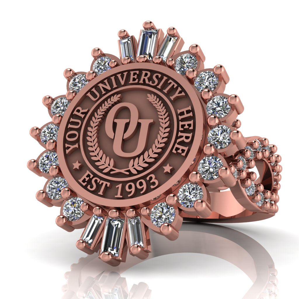 Seren | Infinity Pave Band Custom Collage Ring