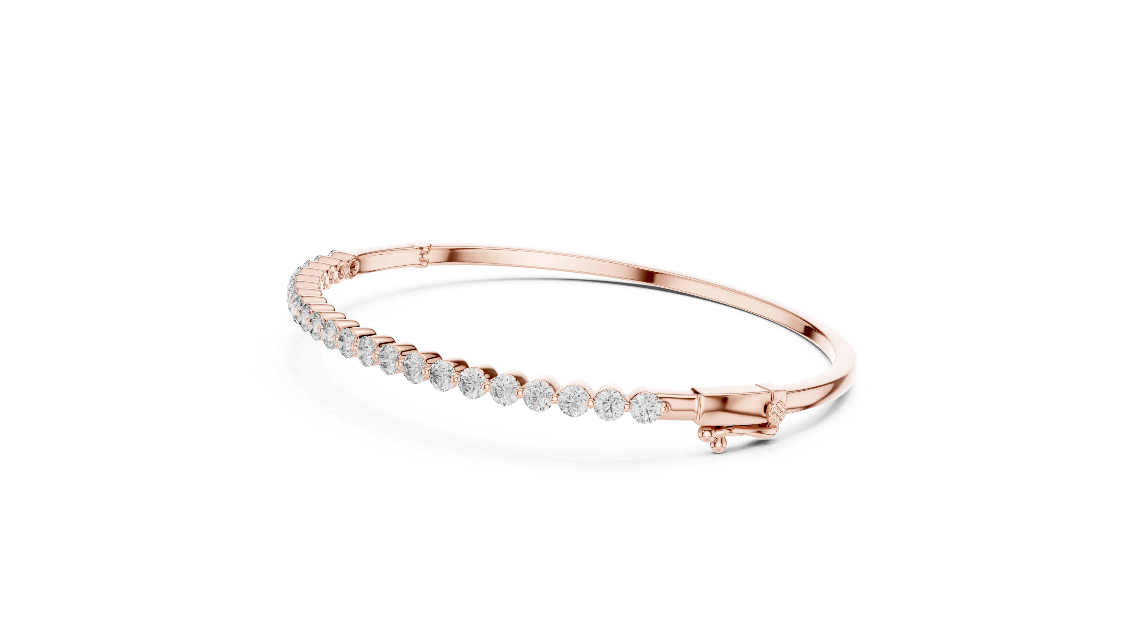 Minimal Diamond Line Bangle
