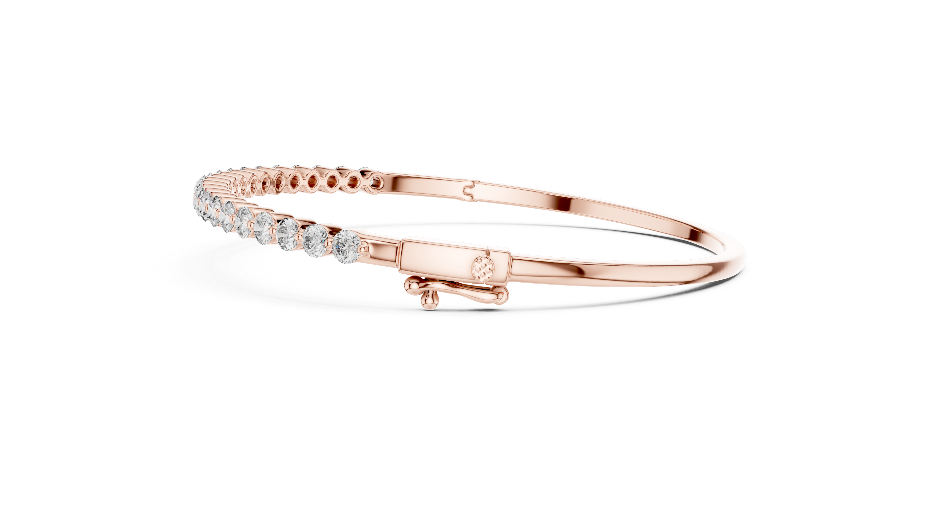 Minimal Diamond Line Bangle
