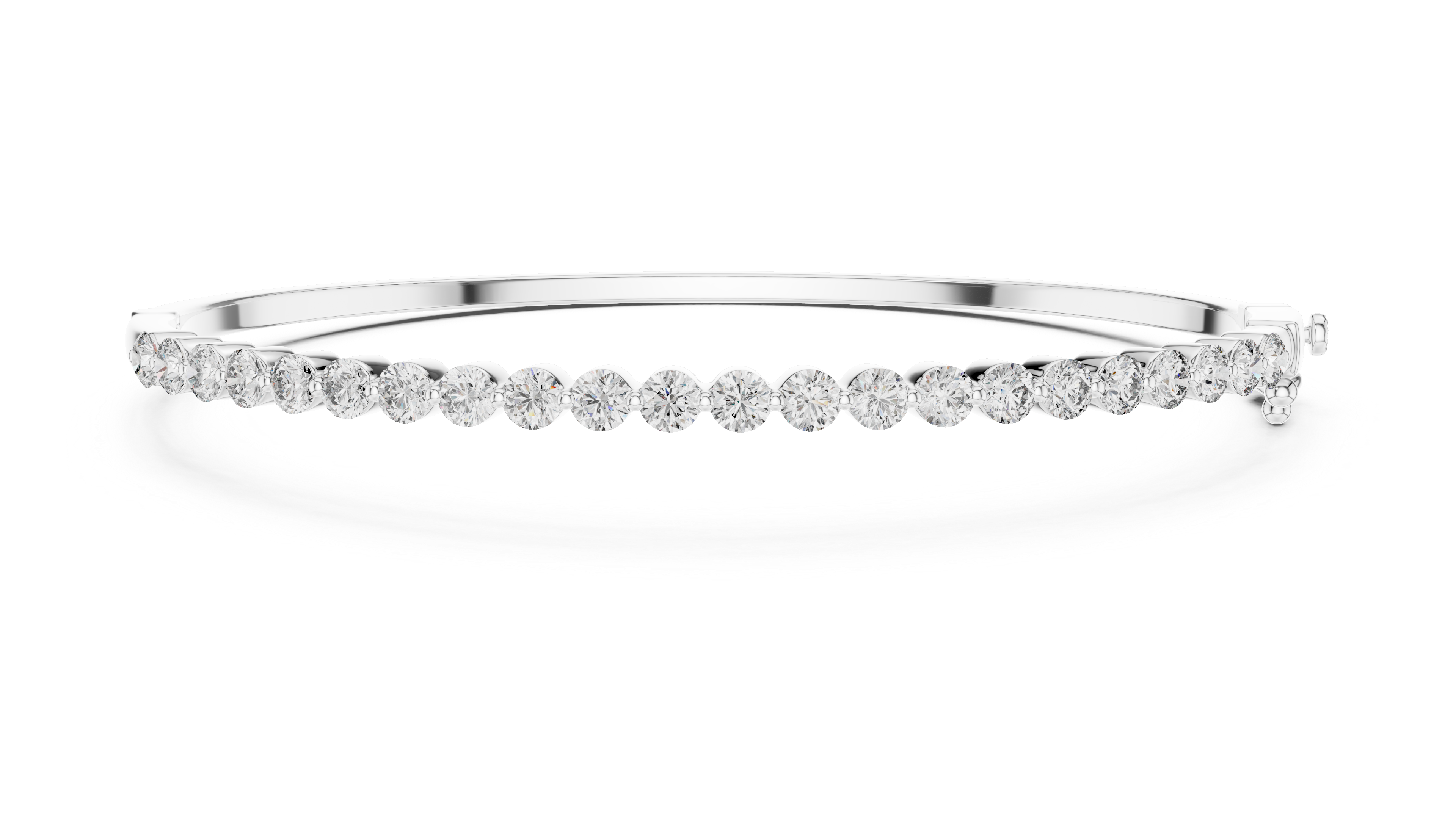 Minimal Diamond Line Bangle