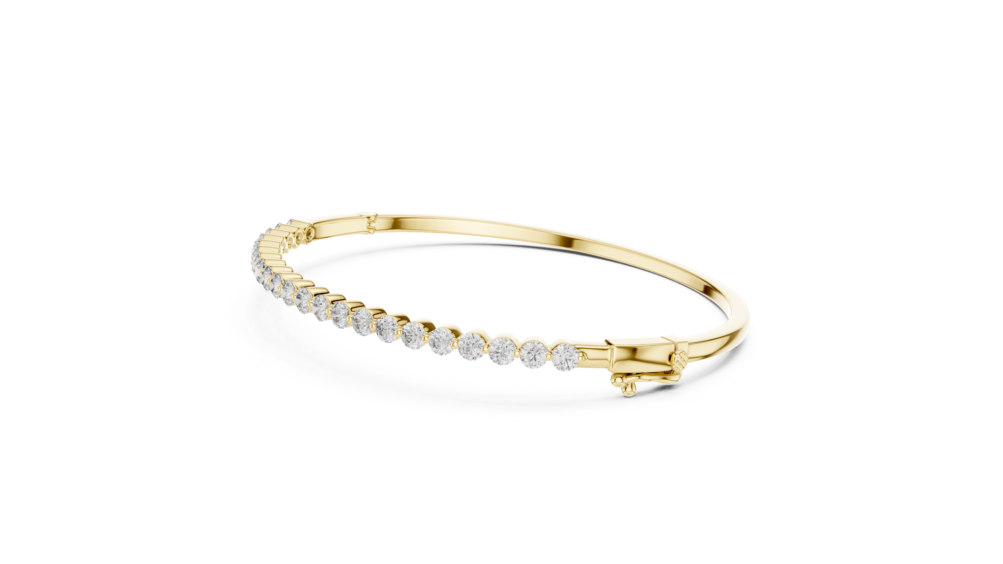 Minimal Diamond Line Bangle
