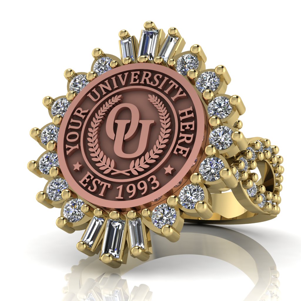 Seren | Infinity Pave Band Custom Collage Ring