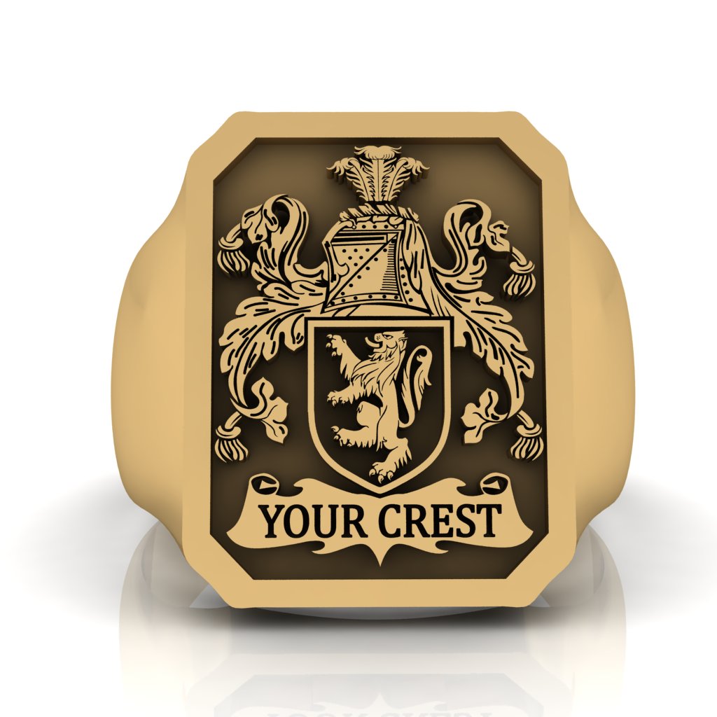 Personalized Family Crest Ring