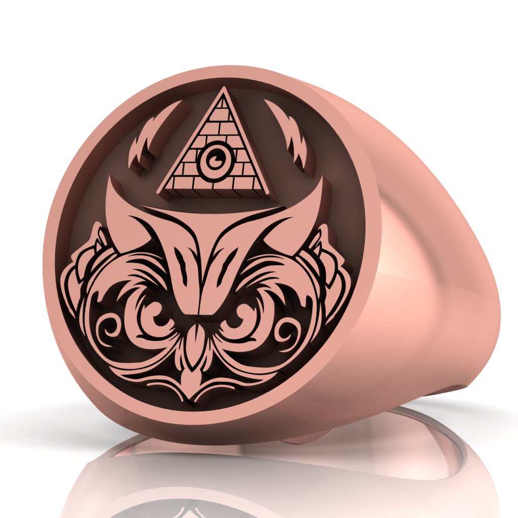 Masonic Owl Ring