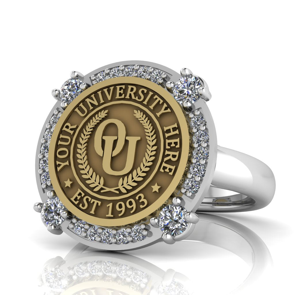 Voir | Classic Dome Band Custom College Ring