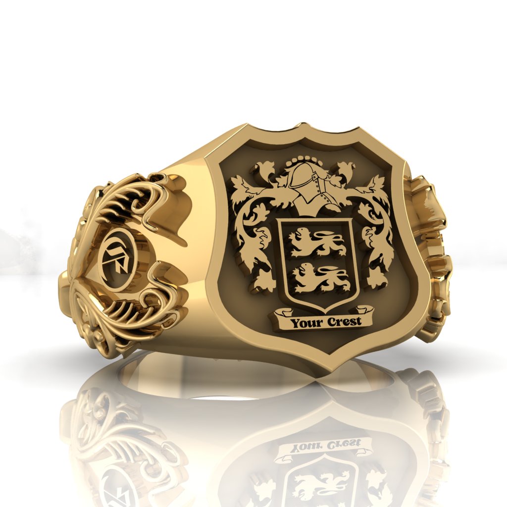 Personalized Family Crest Ring