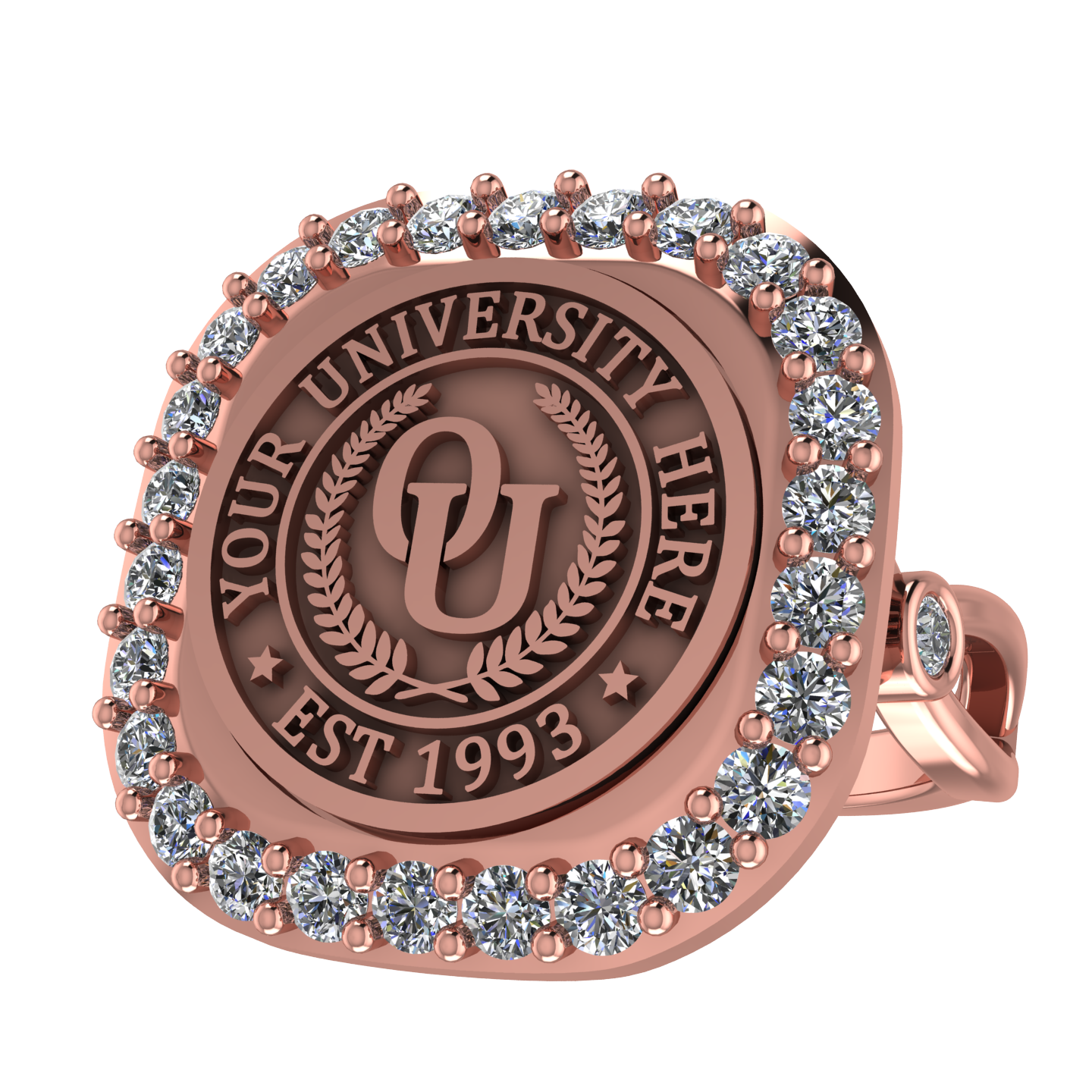 Radius | Infinity Bezel Band Custom Collage Ring