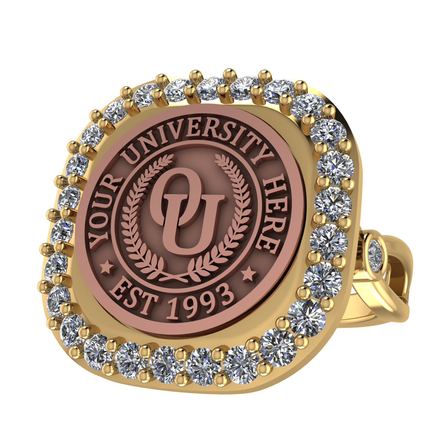 Radius | Infinity Bezel Band Custom Collage Ring