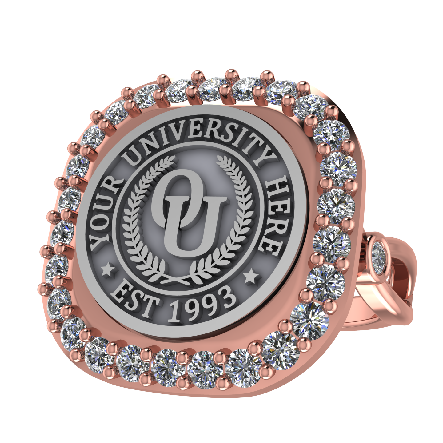 Radius | Infinity Bezel Band Custom Collage Ring