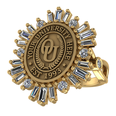 Tramontana Oval | Infinity Bezel Band Custom Collage Ring