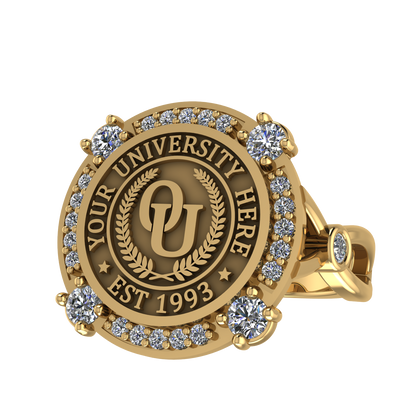 F-Sparkles | Infinity Bezel Band Custom Collage Ring