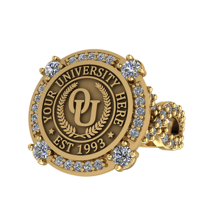 F-Sparkles | Infinity Pave Band Custom Collage Ring