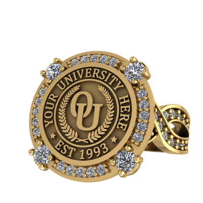 F-Sparkles | Infinity Pave Band Custom Collage Ring