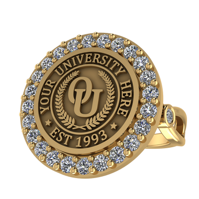 Circum | Infinity Bezel Band Custom Collage Ring