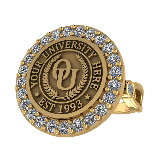 Circum | Infinity Bezel Band Custom Collage Ring