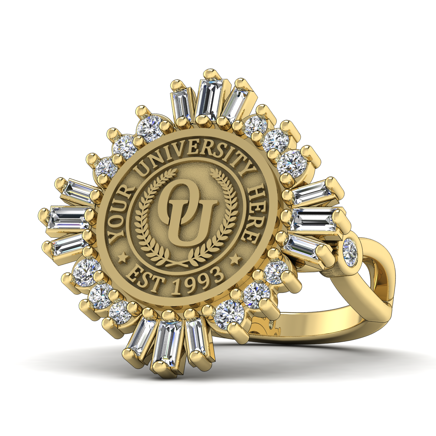 Tramontana | Infinity Bezel Band Custom College Ring