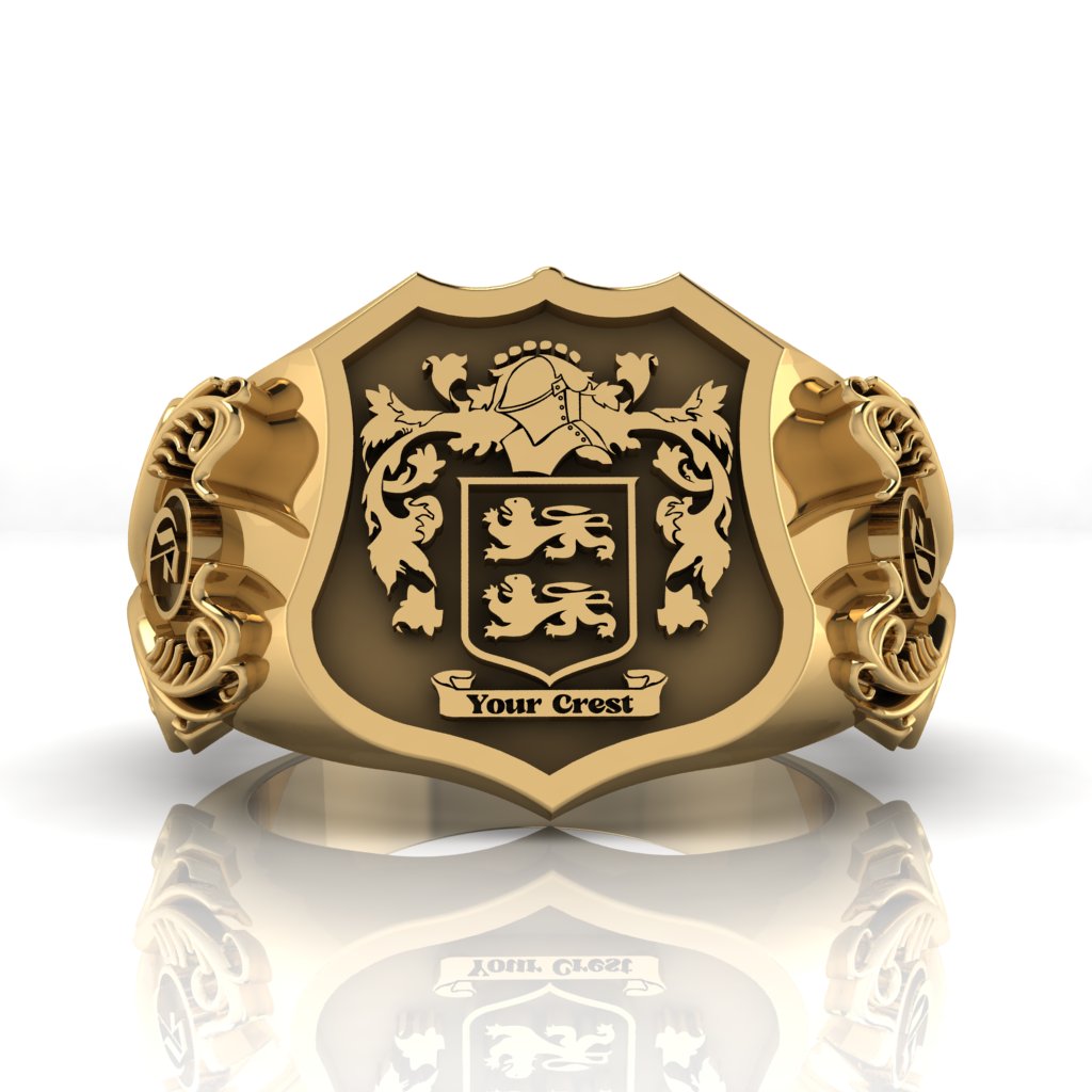 Personalized Family Crest Ring