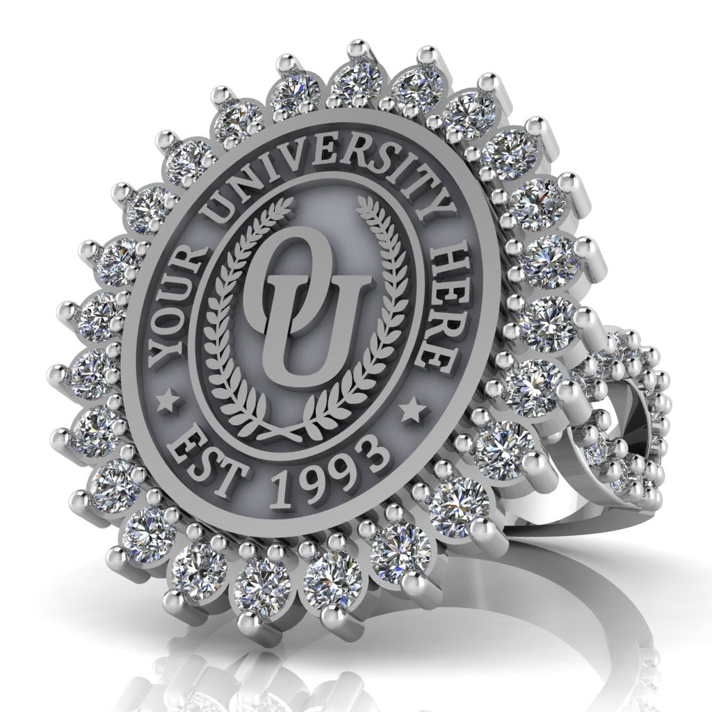 Serku Oval | Infinity Pave Band Custom Collage Ring