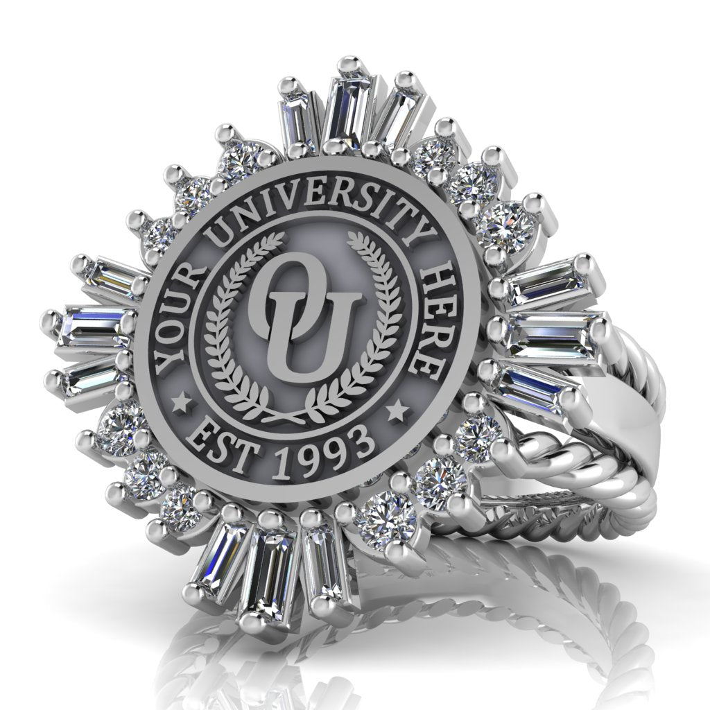 Tramontana | Rope Edge Band Custom Collage Ring