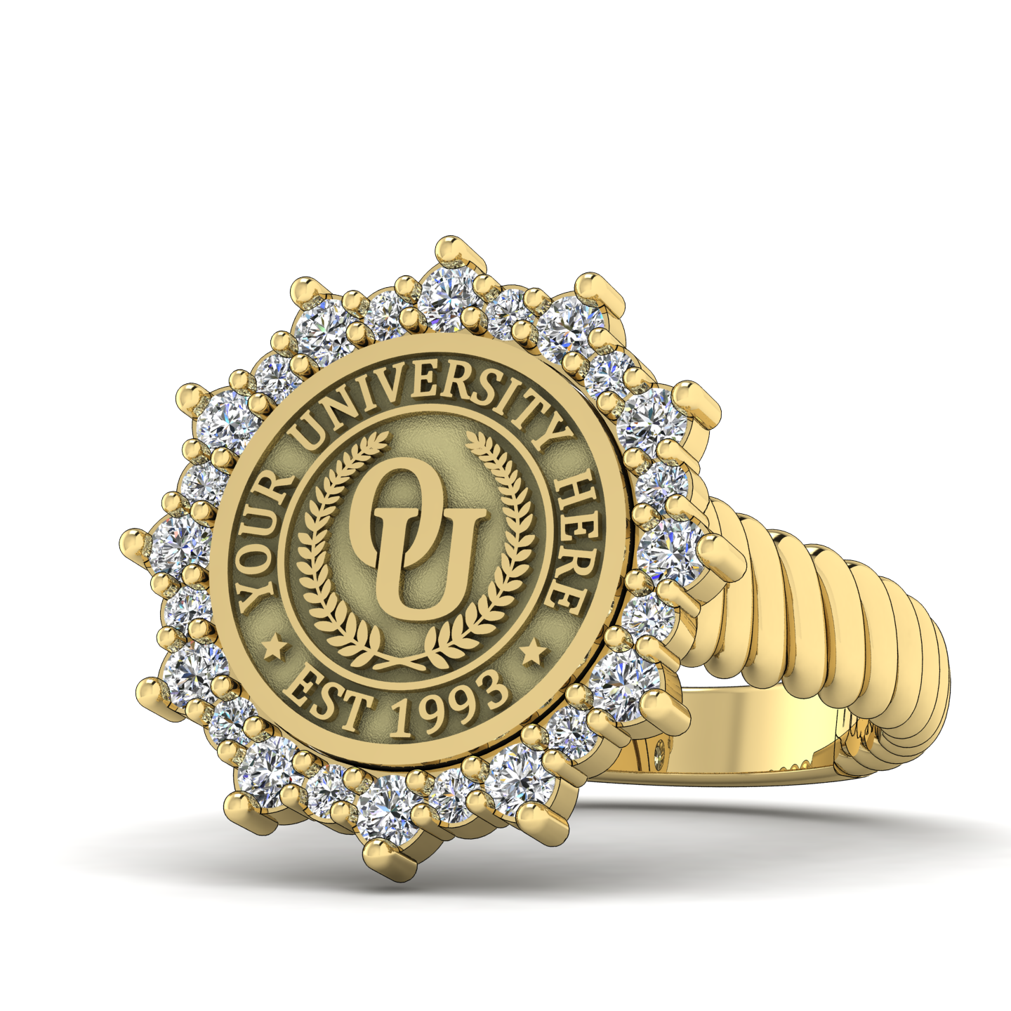 Attraente | Rope Core Band Custom College Ring