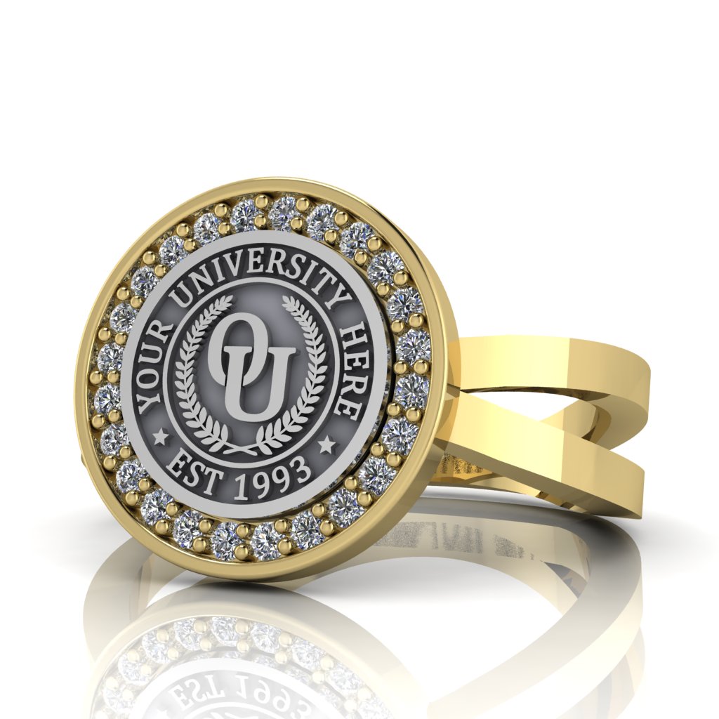 Agonisch | Knife Edge Band Custom Collage Ring