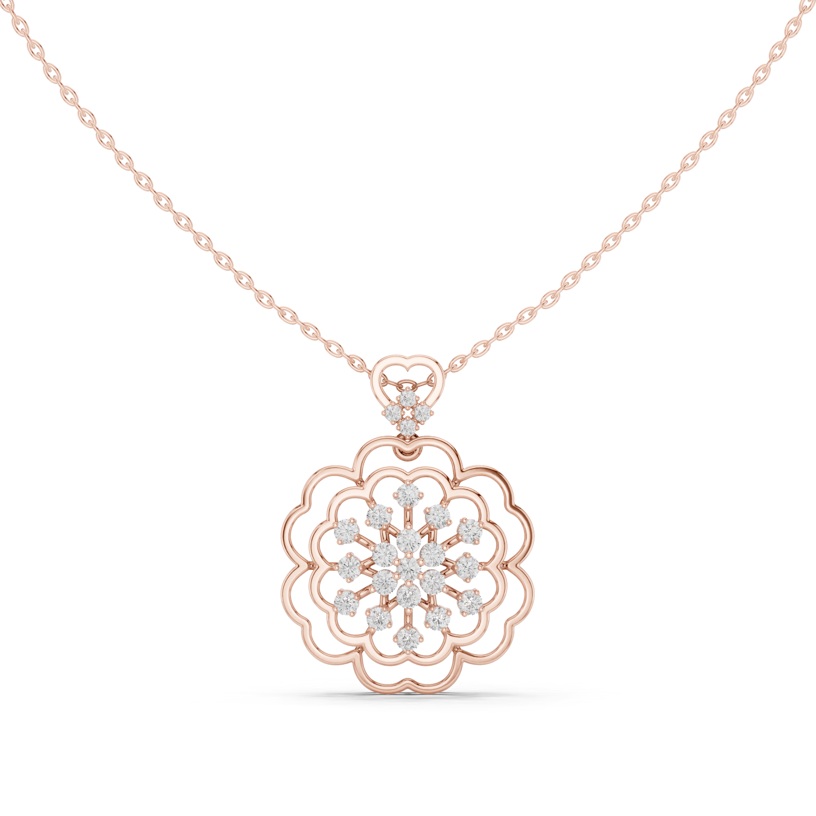Royal Blossom Diamond Pendant