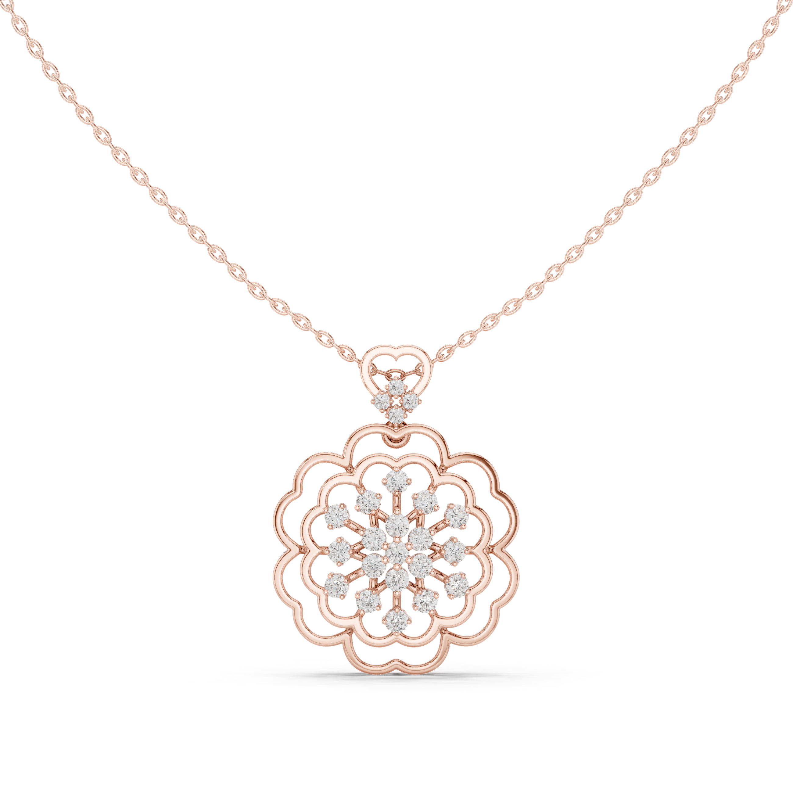 Royal Blossom Diamond Pendant