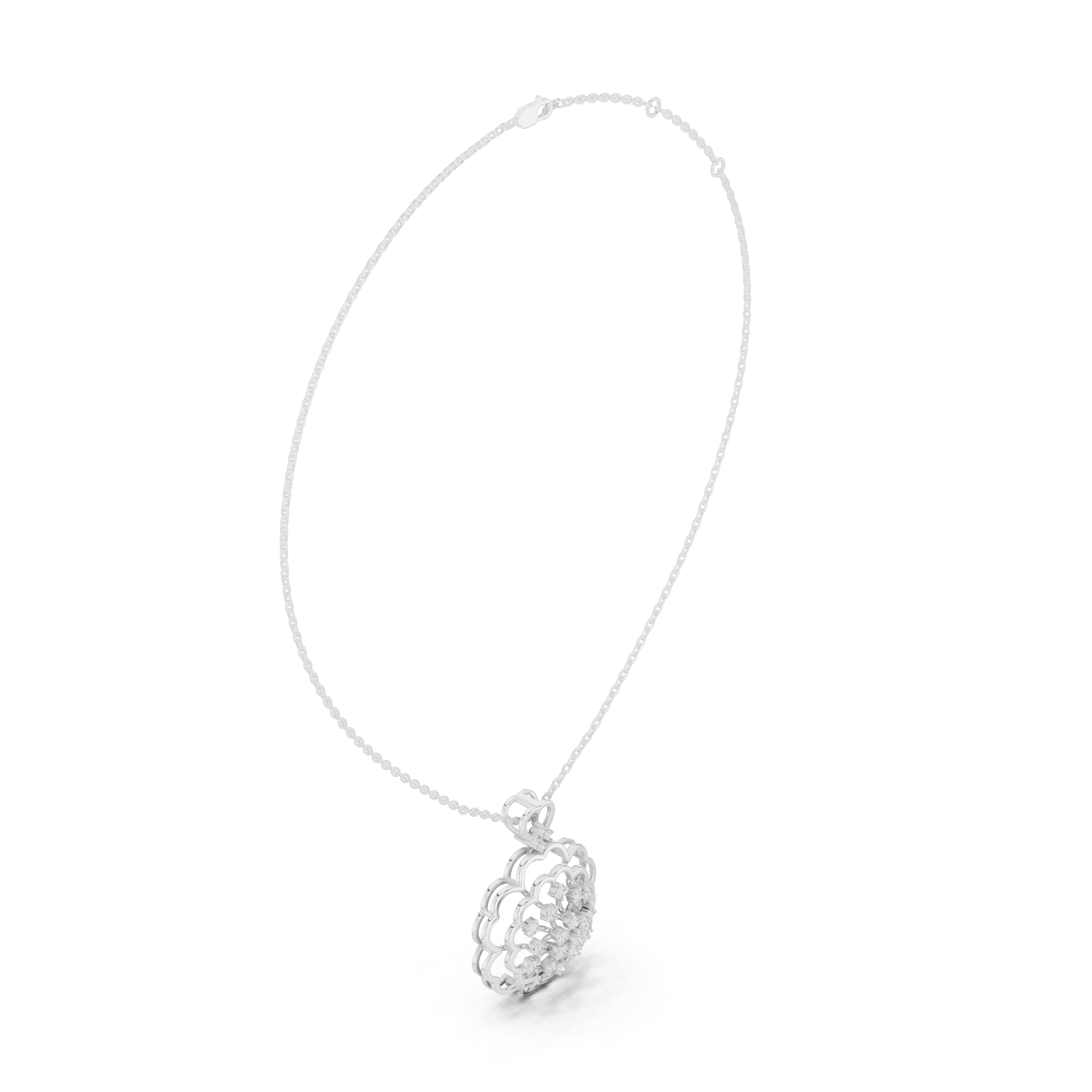 Royal Blossom Diamond Pendant