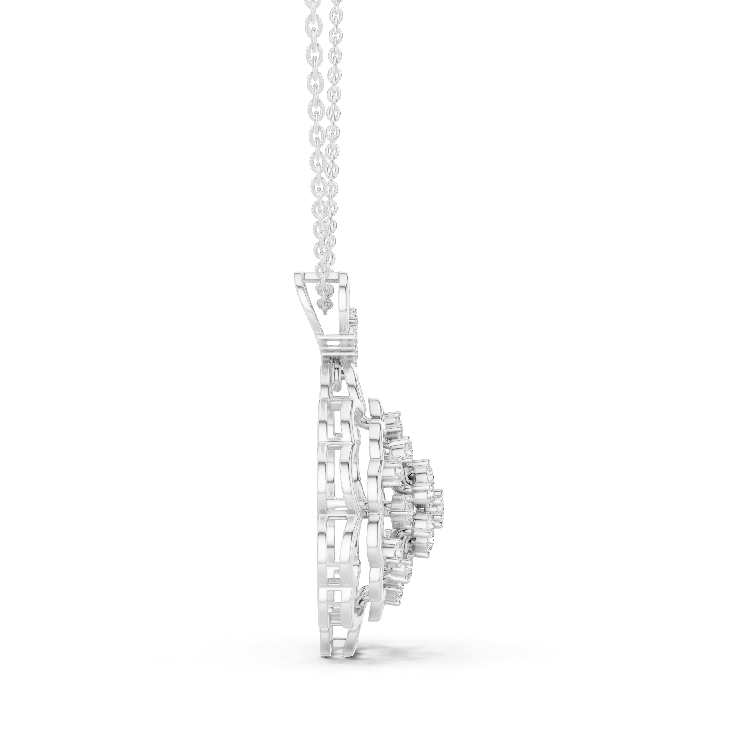 Royal Blossom Diamond Pendant