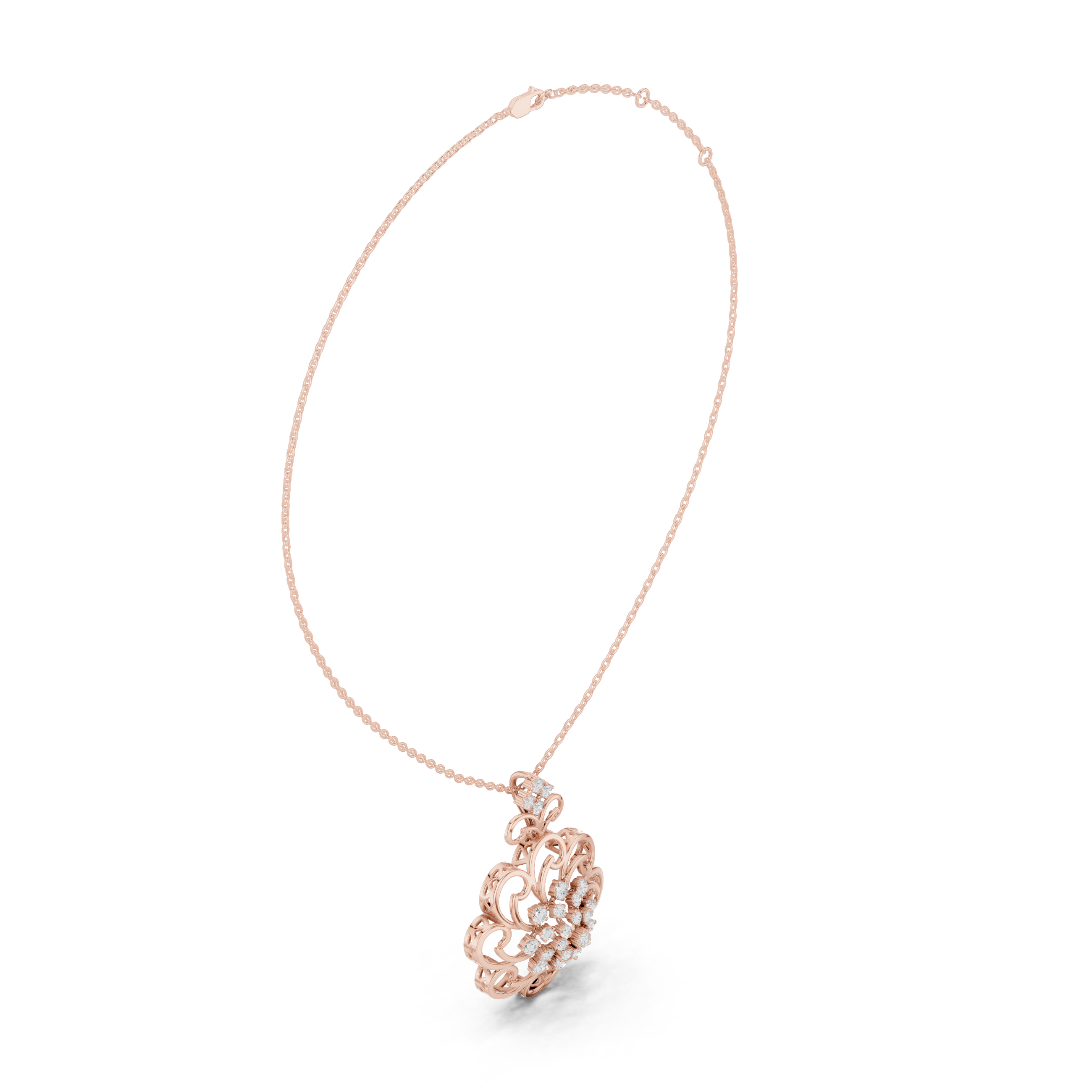 Royal Blossom Diamond Pendant