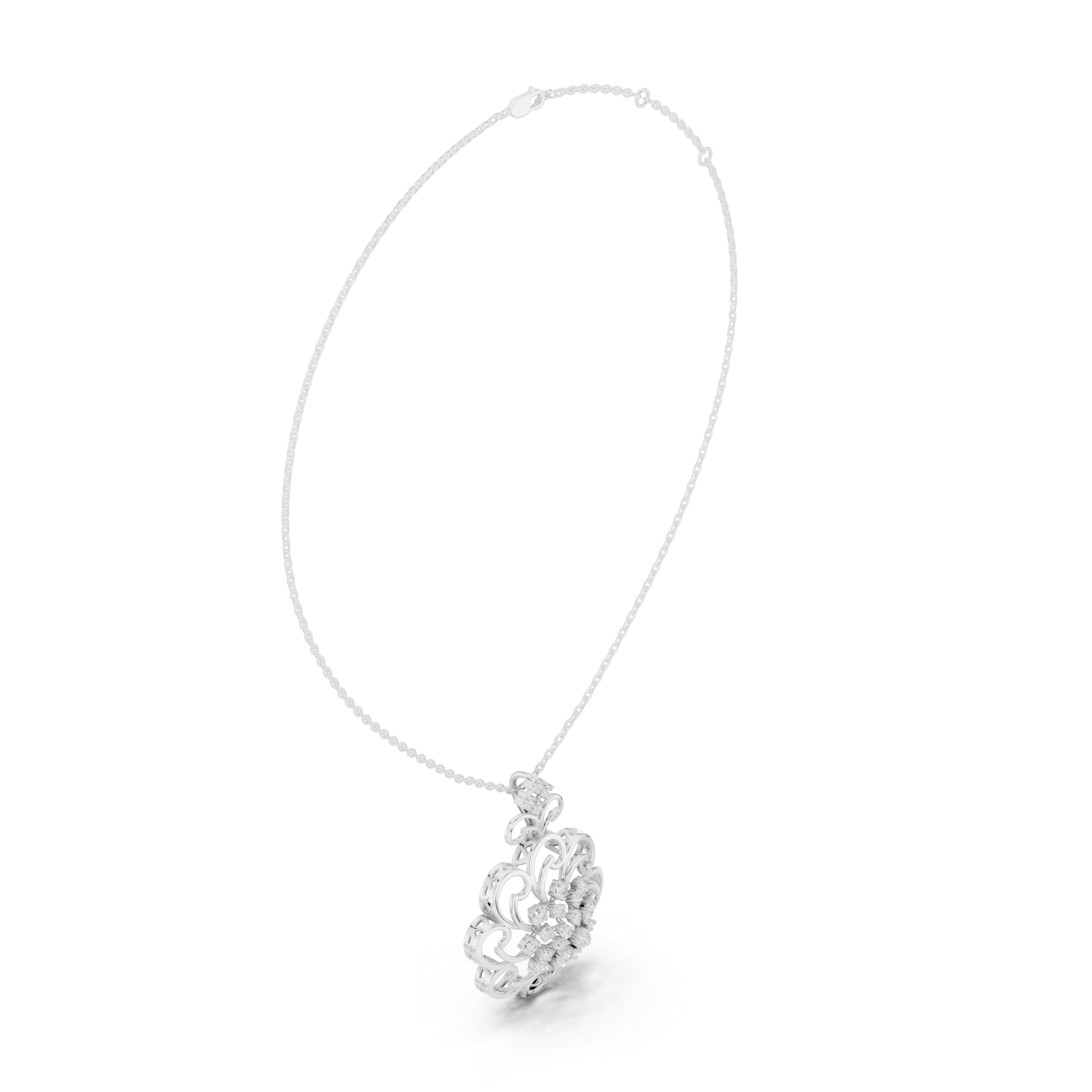 Royal Blossom Diamond Pendant