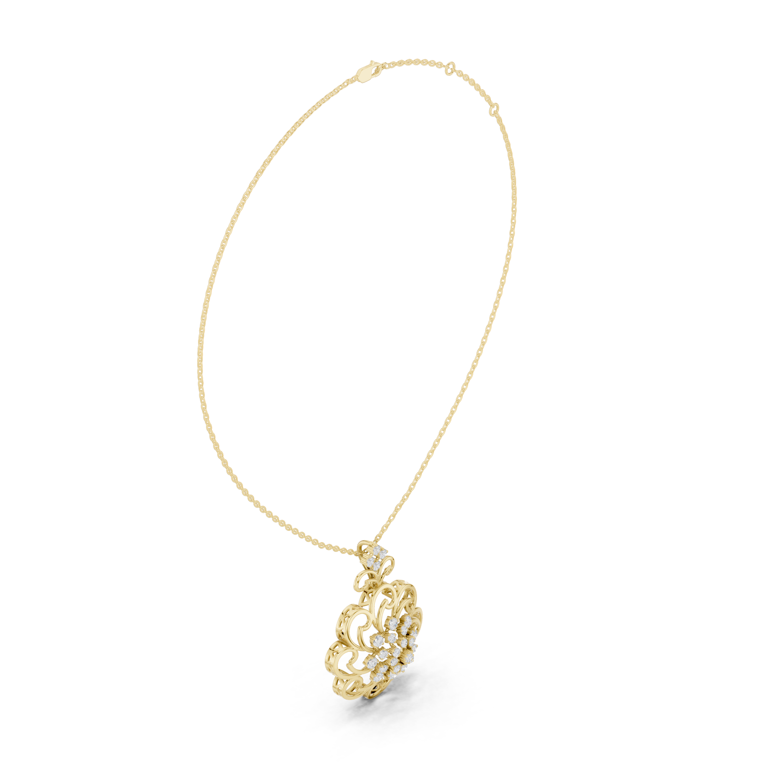 Royal Blossom Diamond Pendant