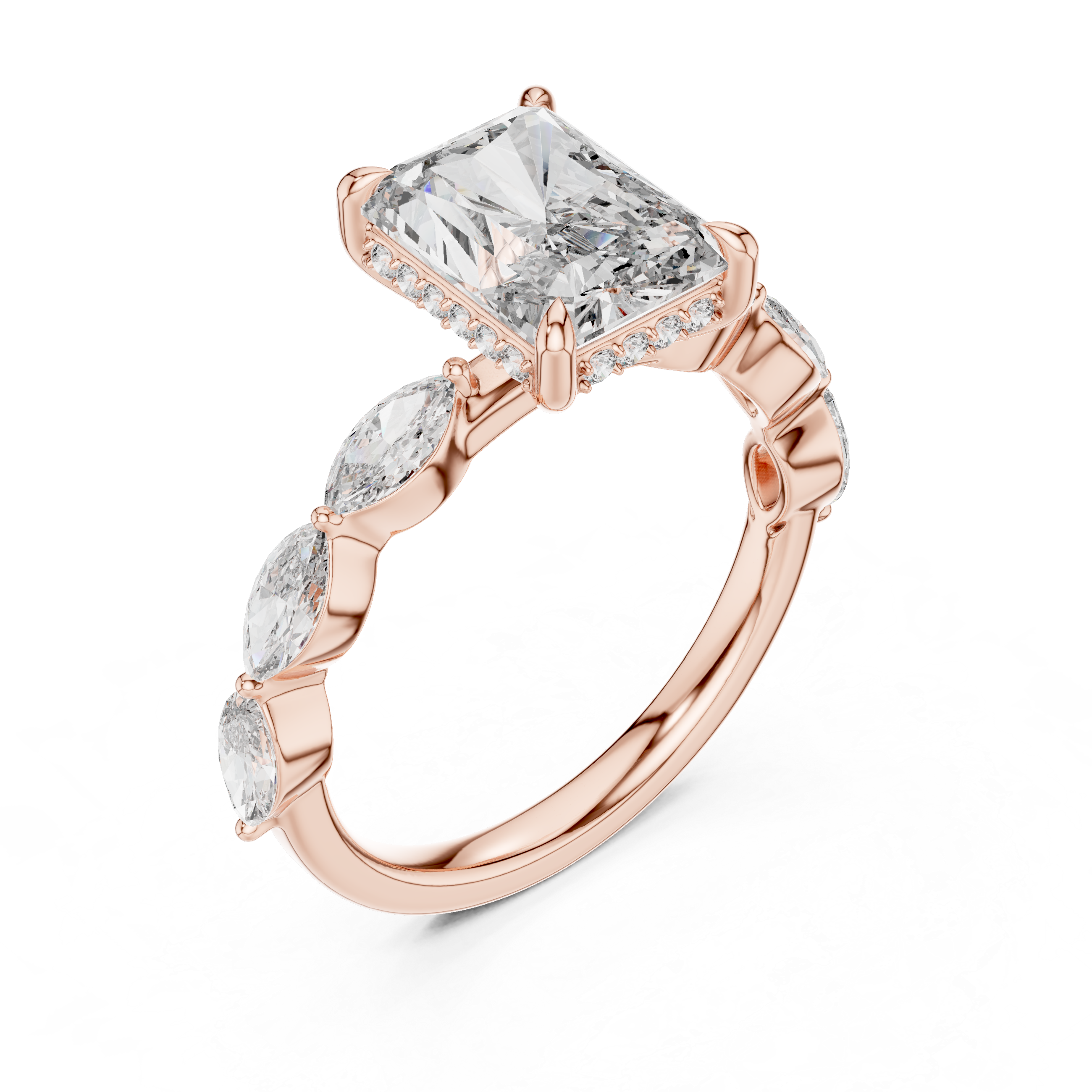 Radiant Cut Diamond Ring