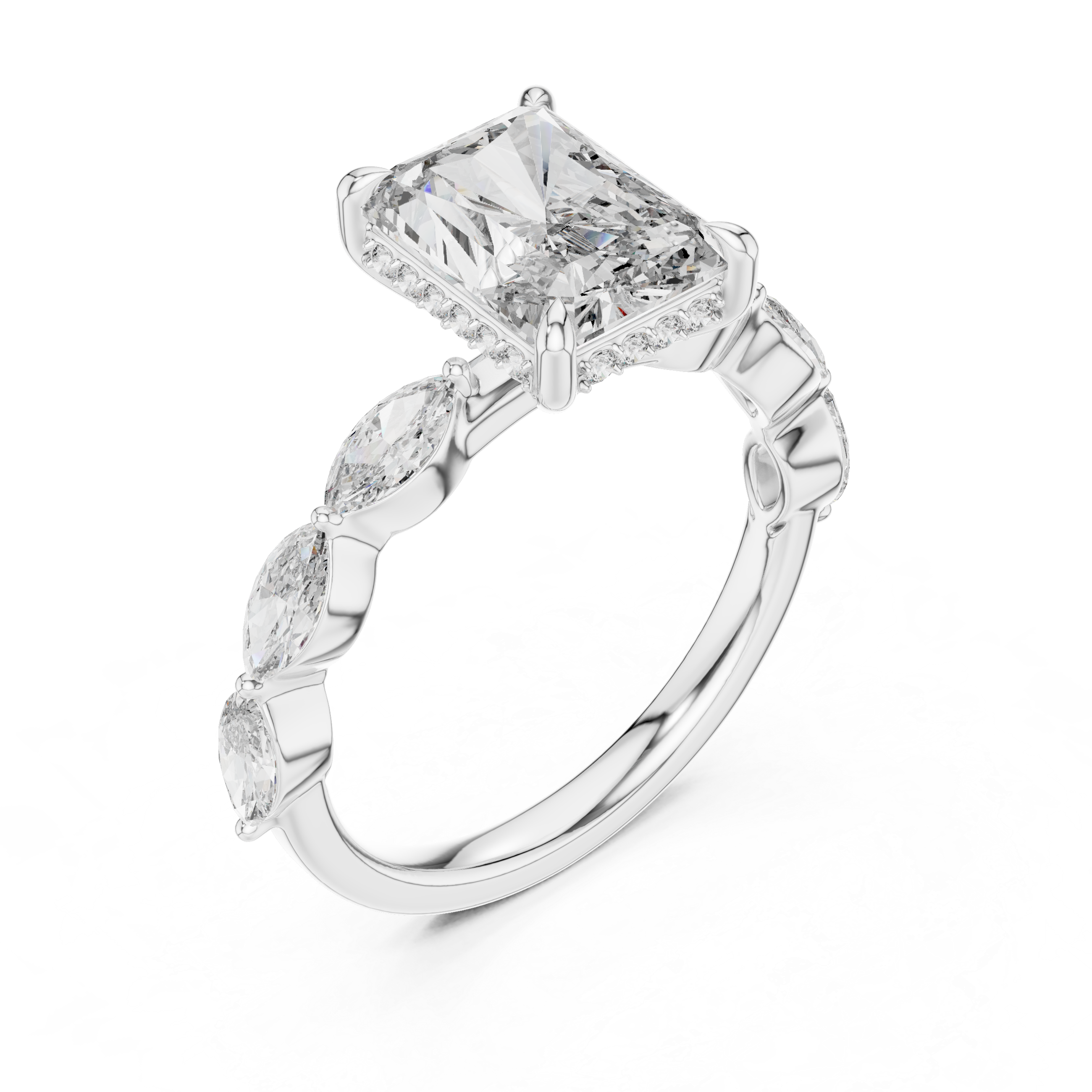 Radiant Cut Diamond Ring