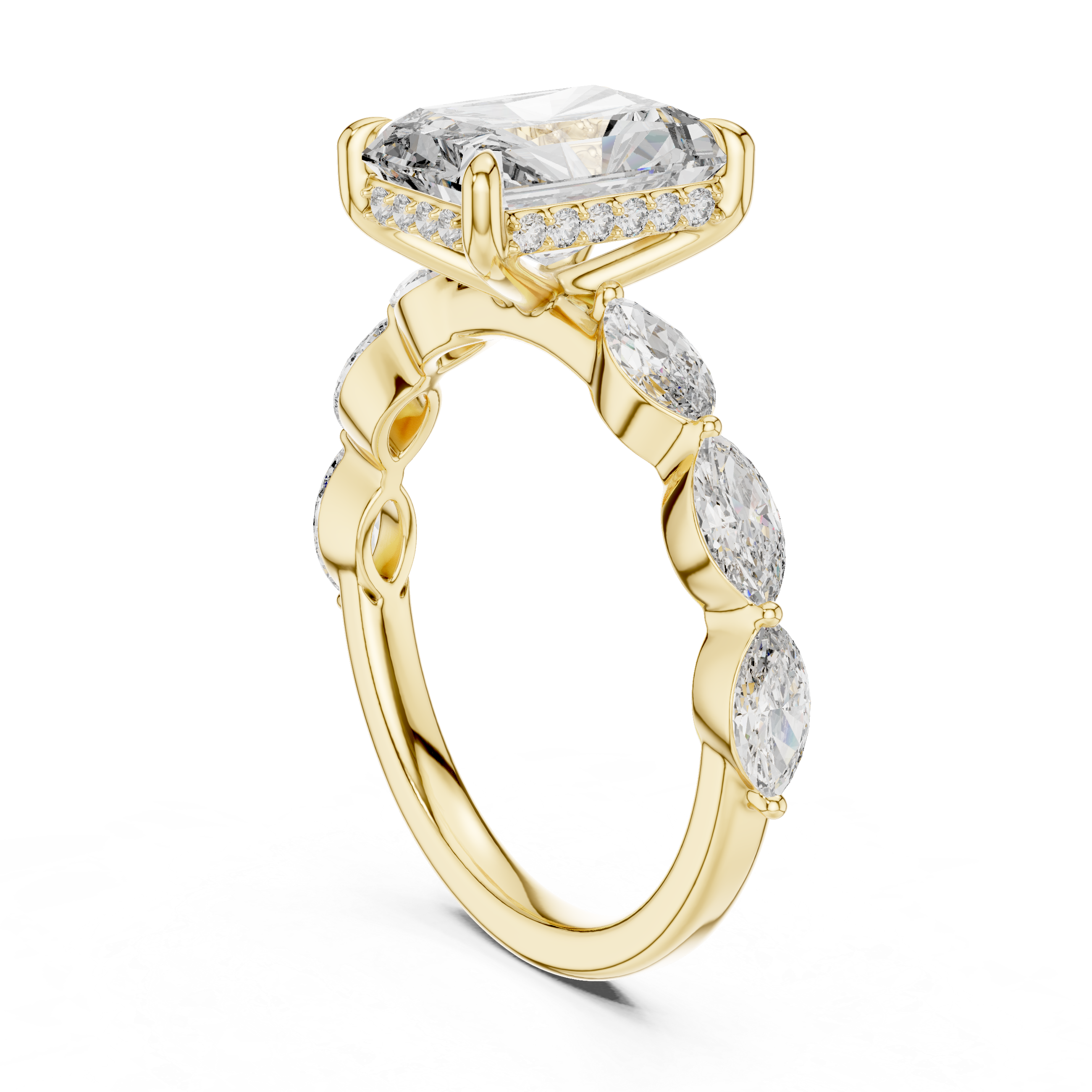 Radiant Cut Diamond Ring