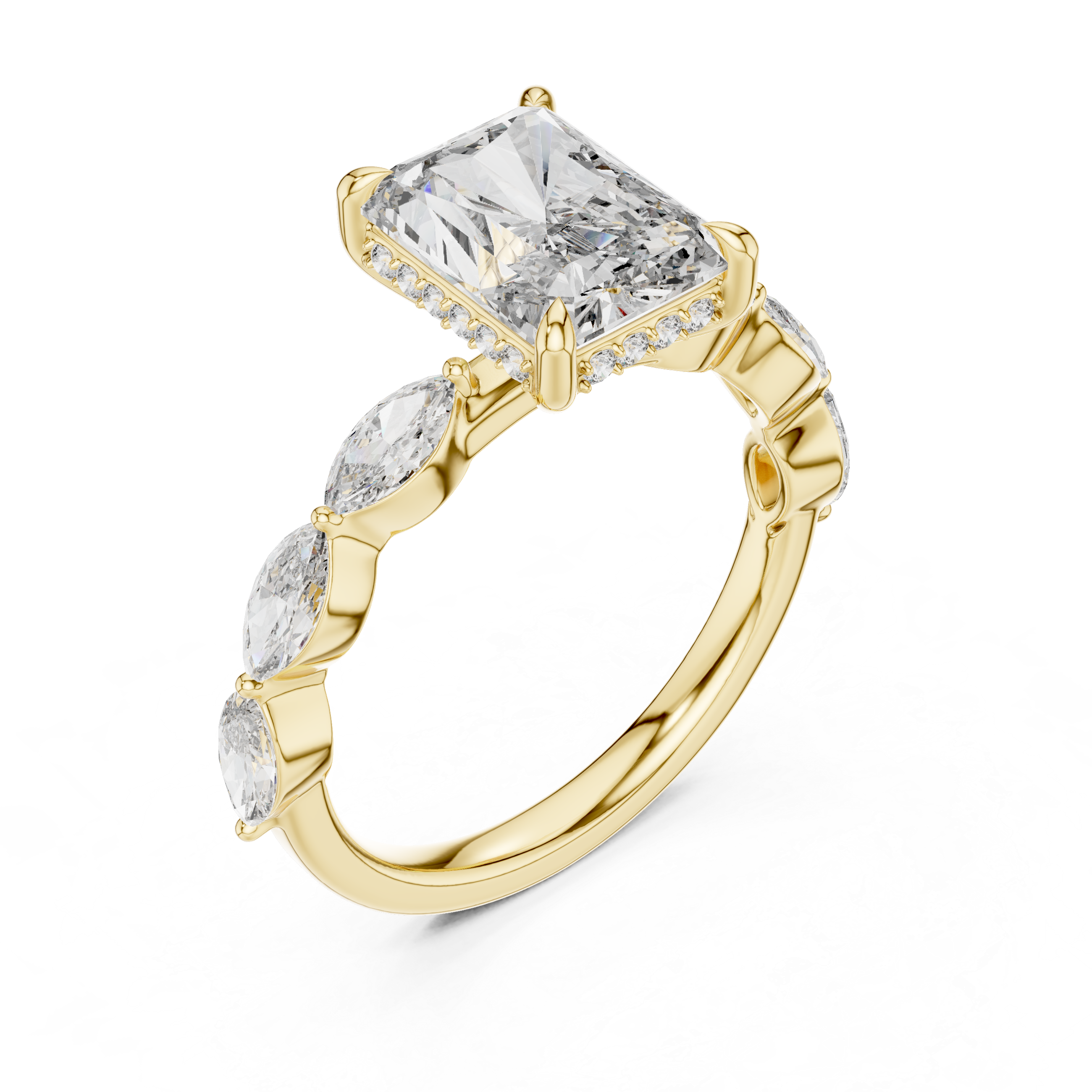 Radiant Cut Diamond Ring