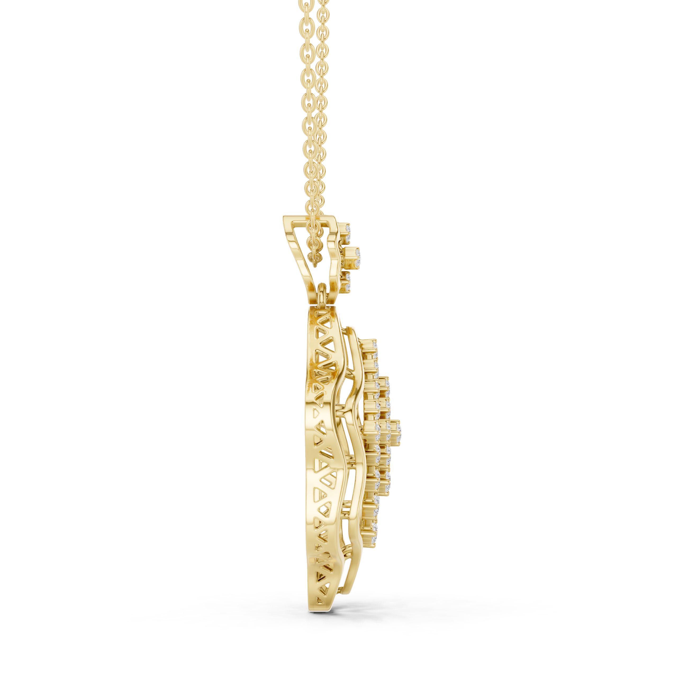 Luxury Diamond Lattice Pendant