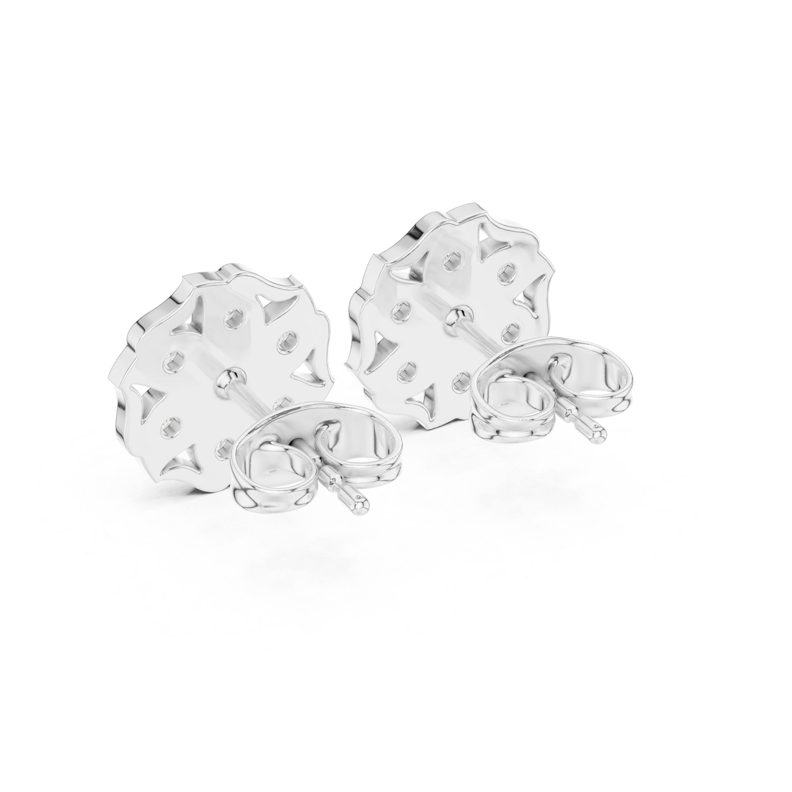 Luxury Cluster Diamond Earrings