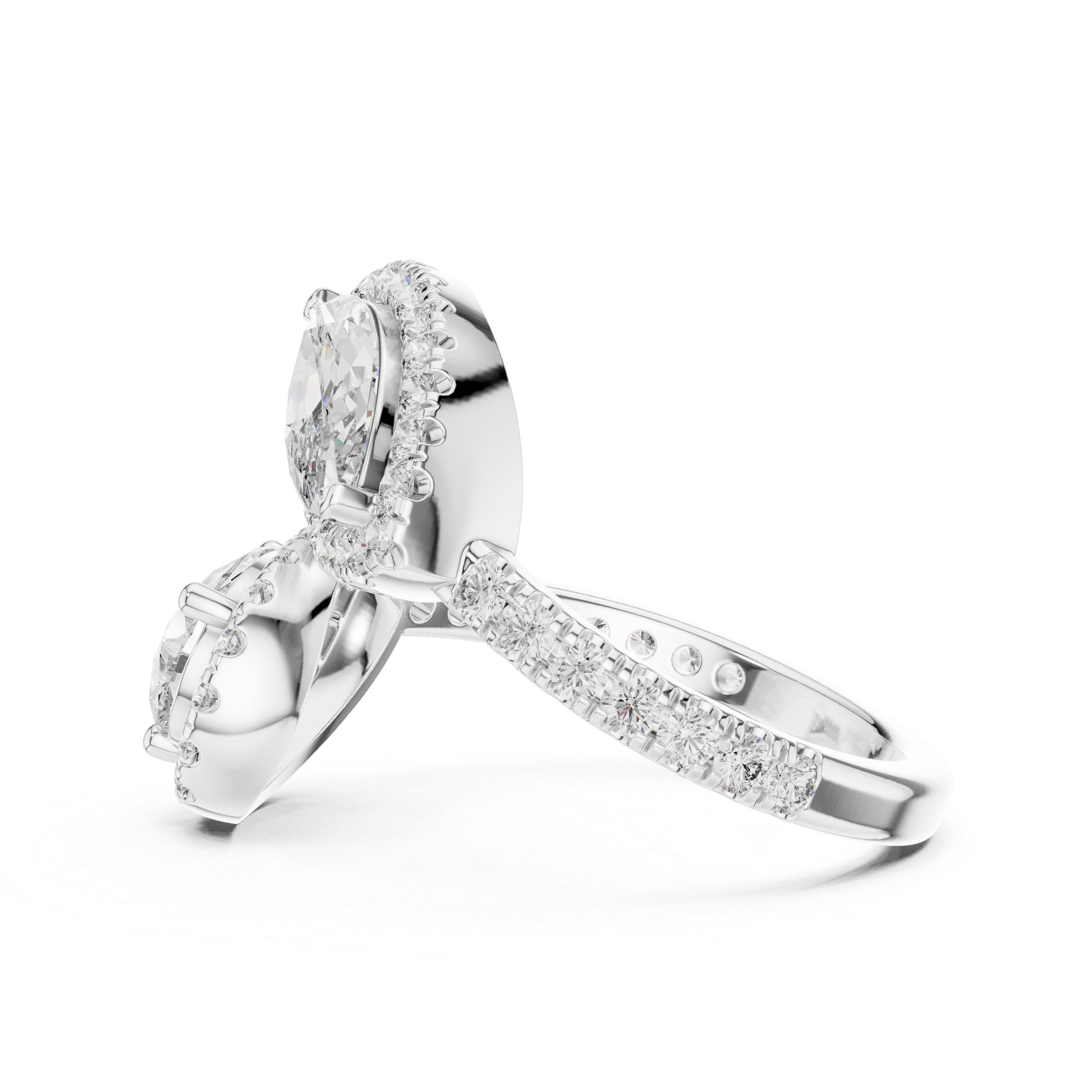 Luxury Toi Et Moi Diamond Ring