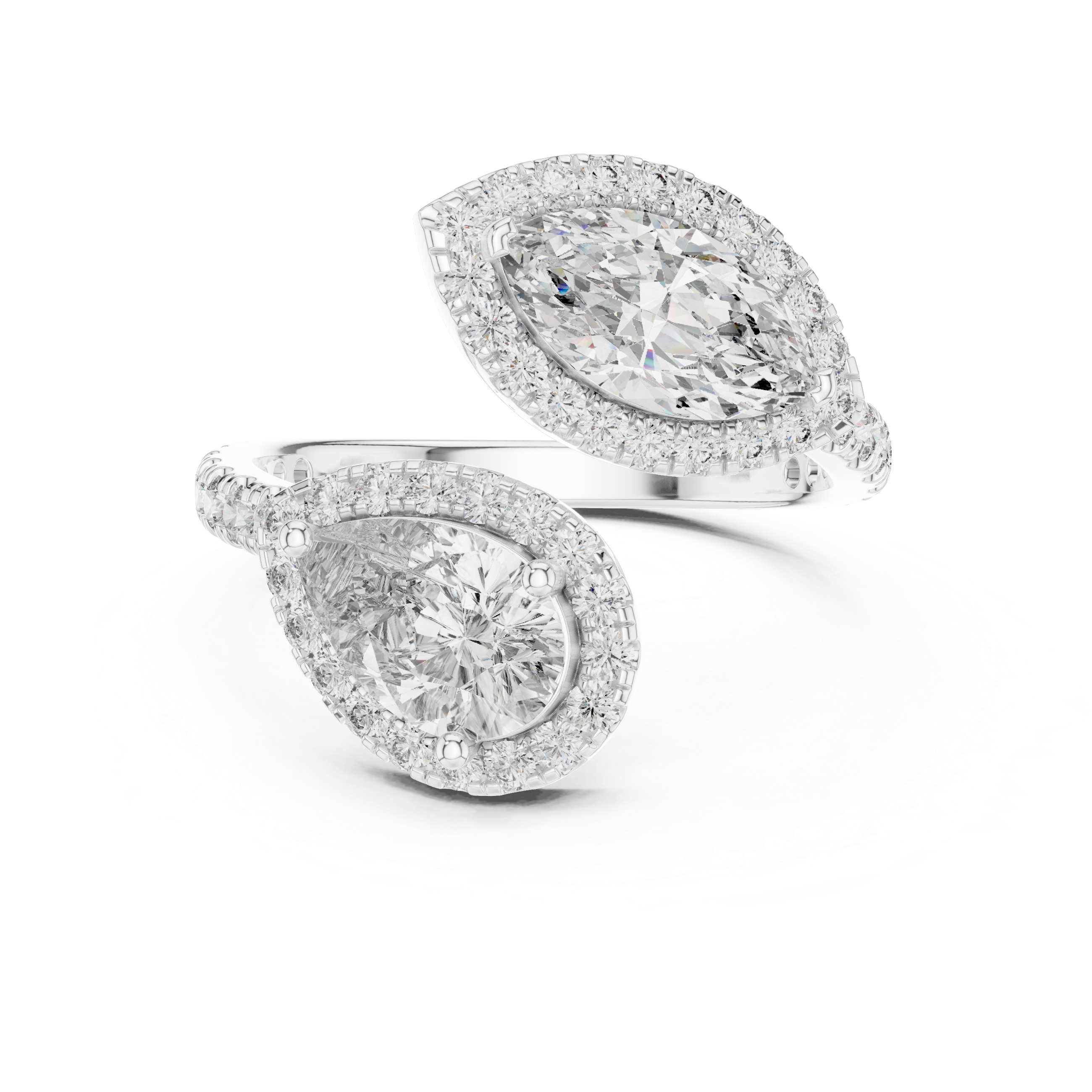 Luxury Toi Et Moi Diamond Ring