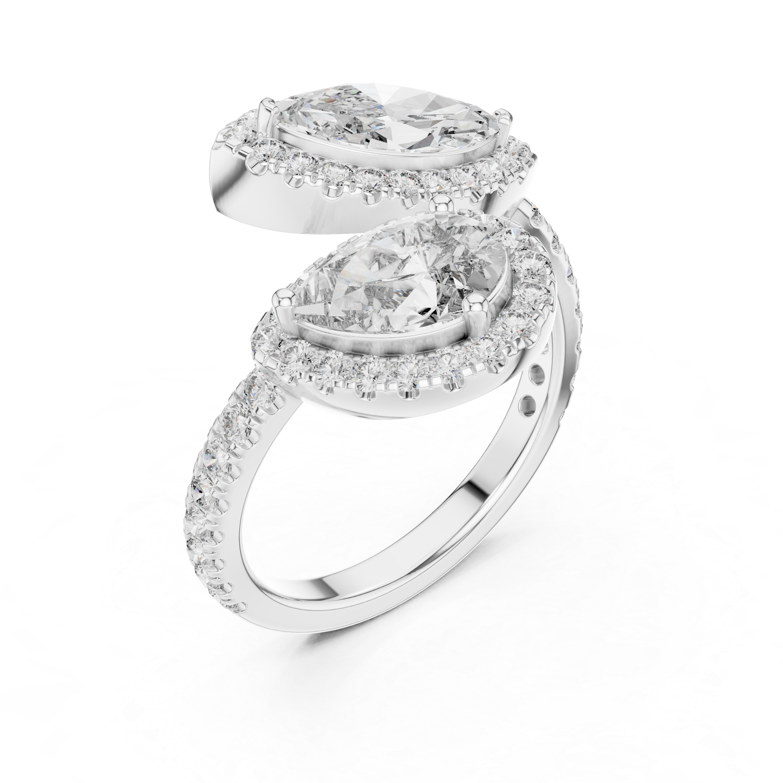 Luxury Toi Et Moi Diamond Ring