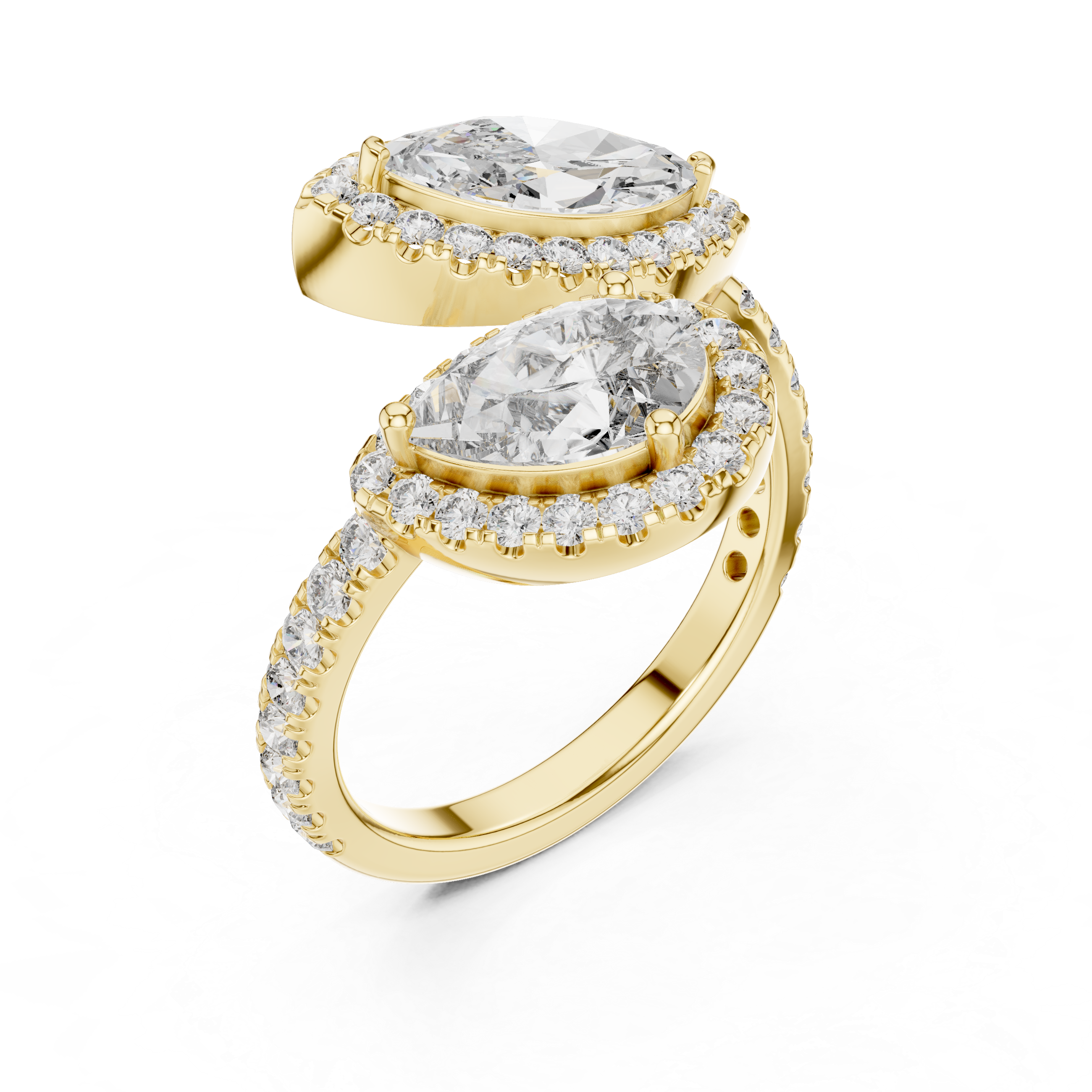 Luxury Toi Et Moi Diamond Ring