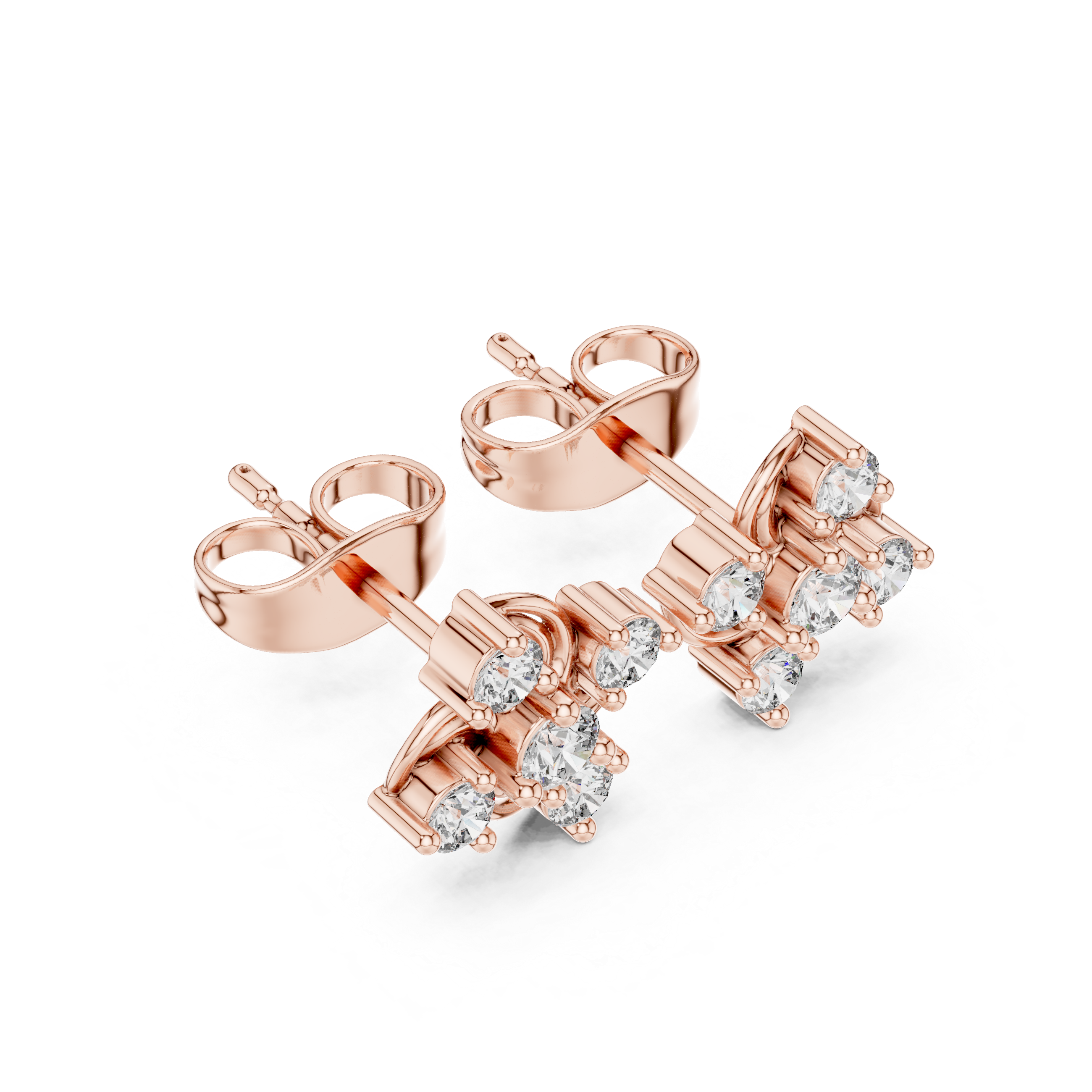 Luxury Swirl Diamond Earrings