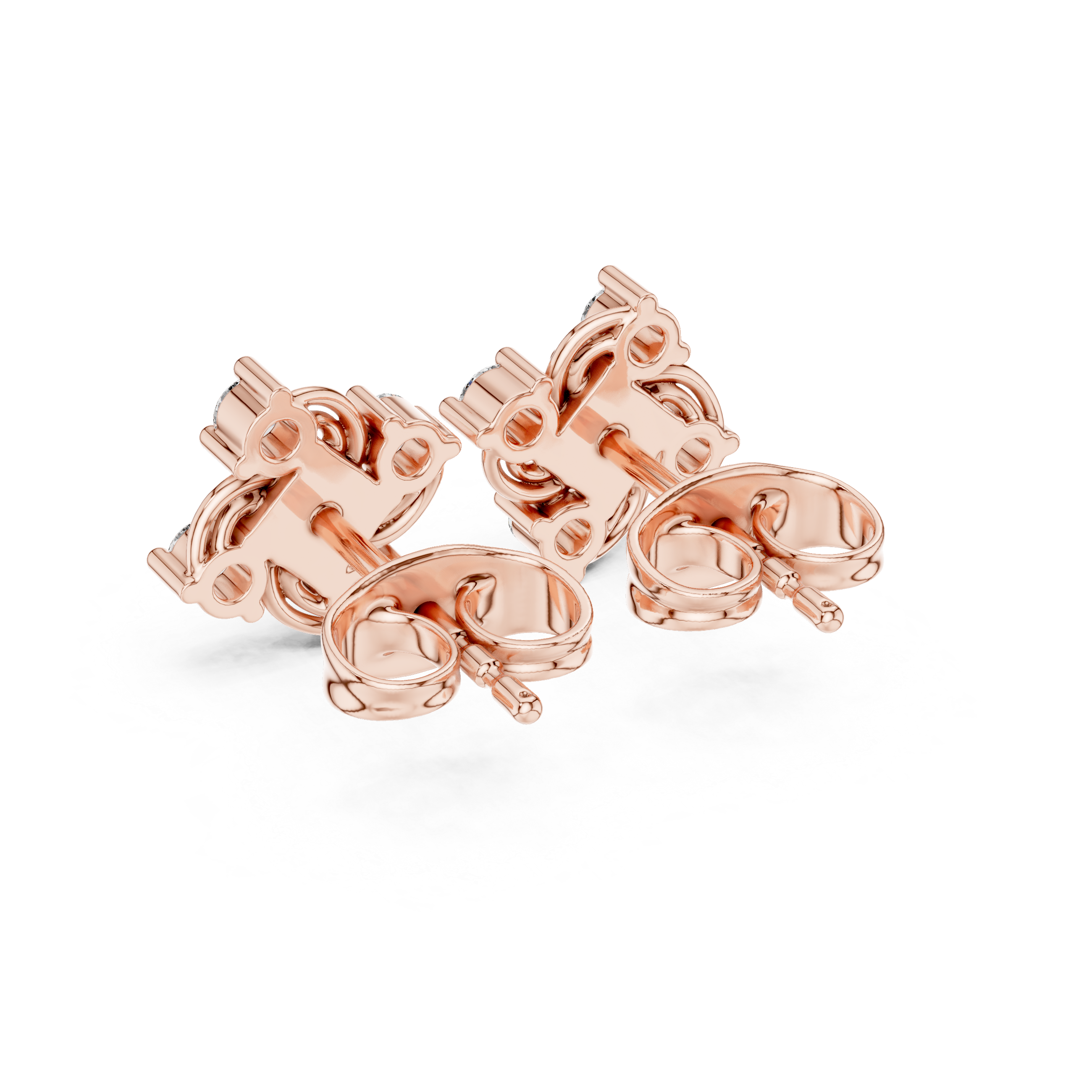 Luxury Swirl Diamond Earrings