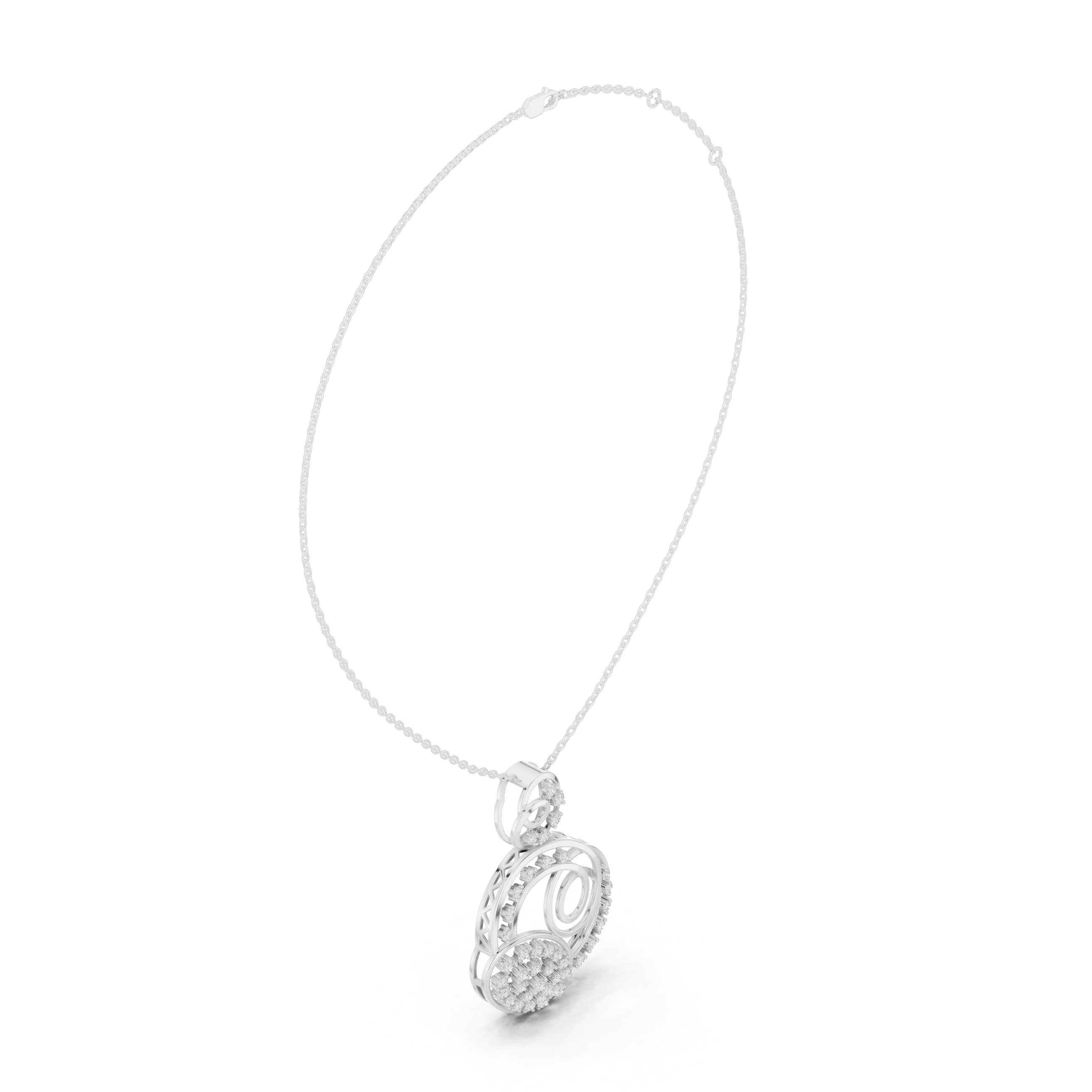 Royal Circle Diamond Pendant