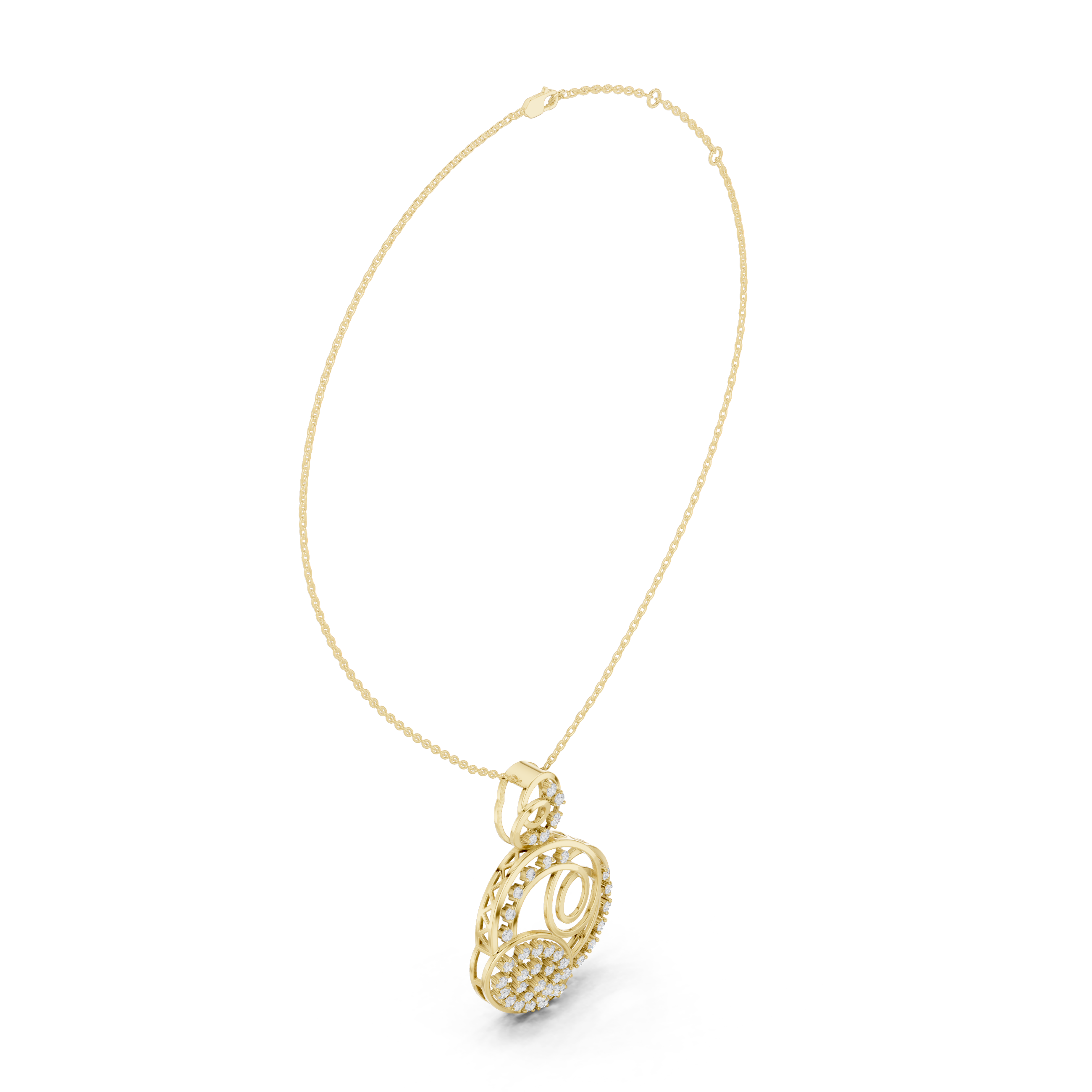 Royal Circle Diamond Pendant