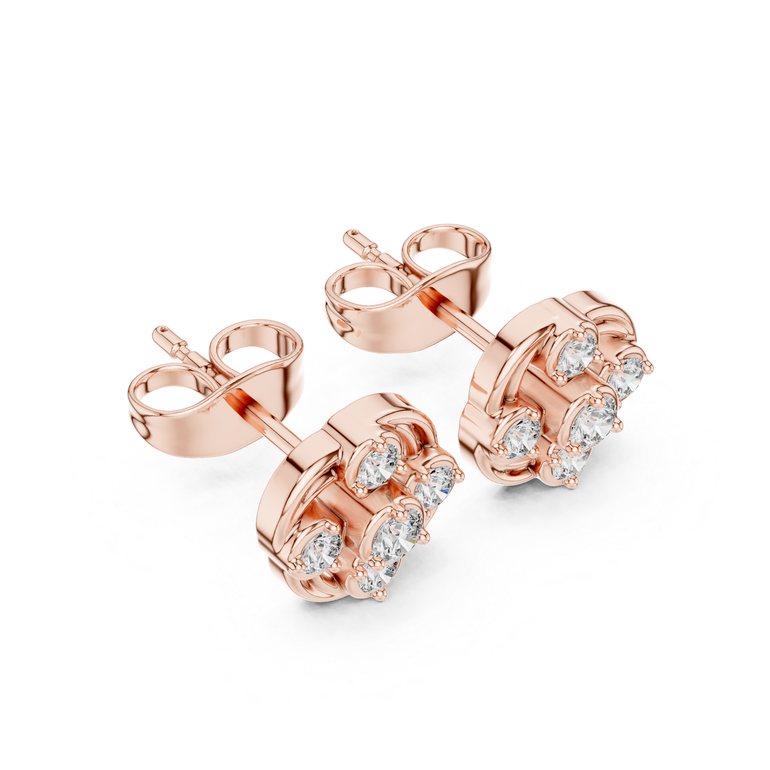 Luxury Circle Diamond Earrings