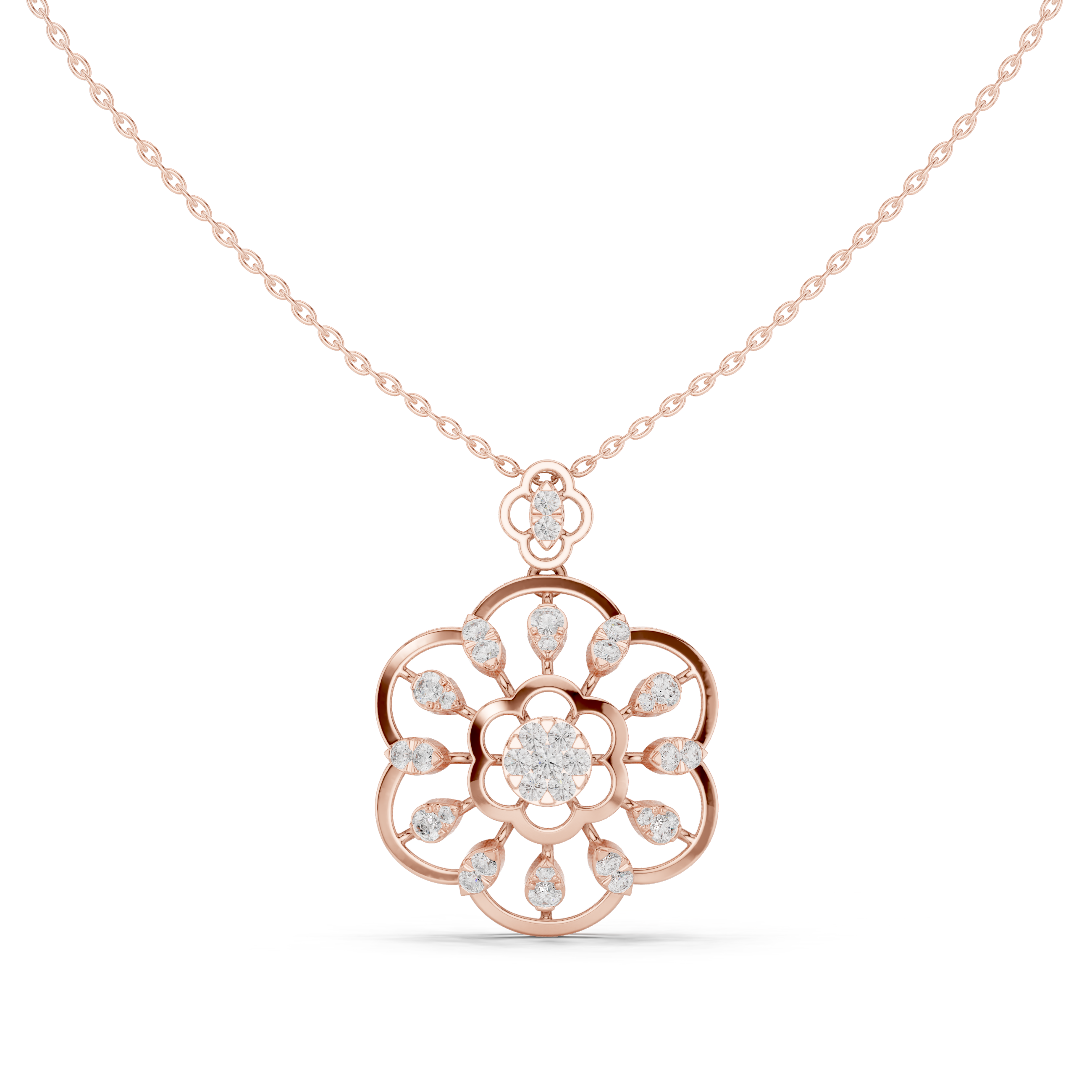 Imperial Blossom Diamond Pendant